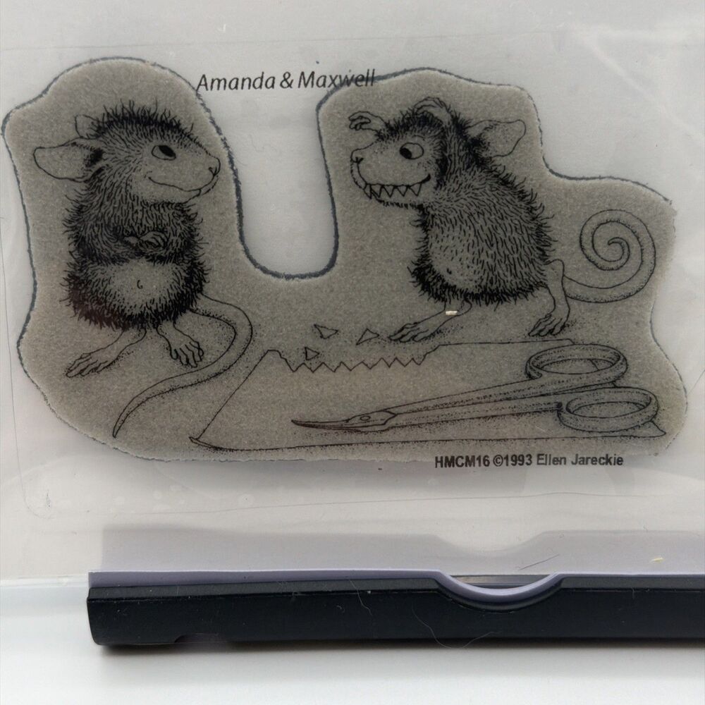 House Mouse Designs Cling Stamp Scary Monster Halloween cling boo
